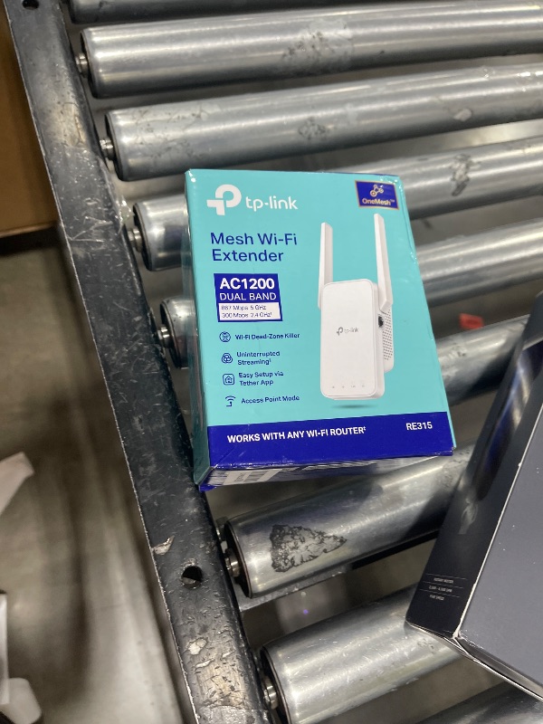 Photo 1 of TP-Link AC1200 WiFi Extender, 2024 Wirecutter Best WiFi Extender, 1.2Gbps home signal booster, Dual Band 5GHz/2.4GHz, Covers Up to 1500 Sq.ft and 30 Devices ,support Onemesh, One Ethernet Port (RE315)