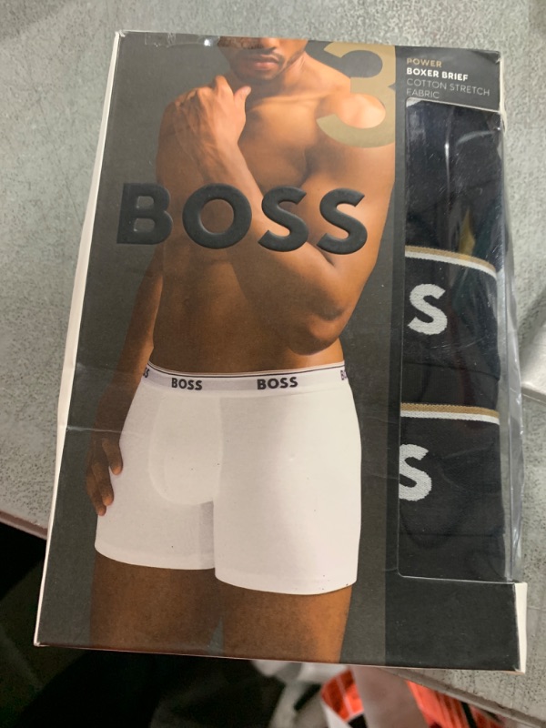 Photo 1 of BOSS Hugo Men's Boxer Brief 3p Co/el 10146061 01, Black, Medium