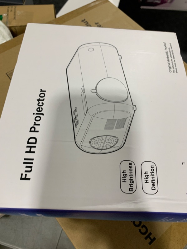 Photo 1 of Mini Portable Projector for iPhone (2025), 1080P Full HD Supported Video Projector with WiFi and Bluetooth, No built-in app and HDMI, Compatible with Smartphone/PS4/PC/Laptop (Without system) ?