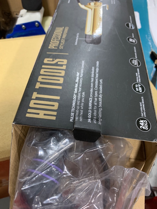 Photo 1 of HOT TOOLS (2018 MODEL) Pro Artist 24K Gold Curling Iron | Long Lasting, Defined Curls (1-1/4 in)