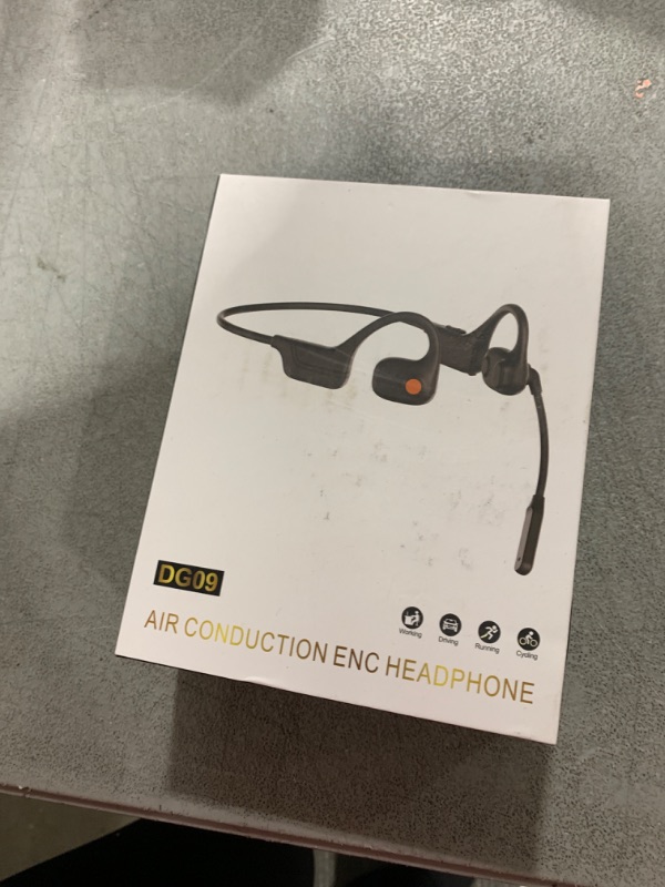 Photo 1 of LOBKIN Open Ear Headphones with Mic, Trucker Bluetooth Headset with Noise Cancelling Microphone and Multipoint Connect, Wireless Bluetooth 5.3 Headset for Computer Work, Driving, Workouts, Black