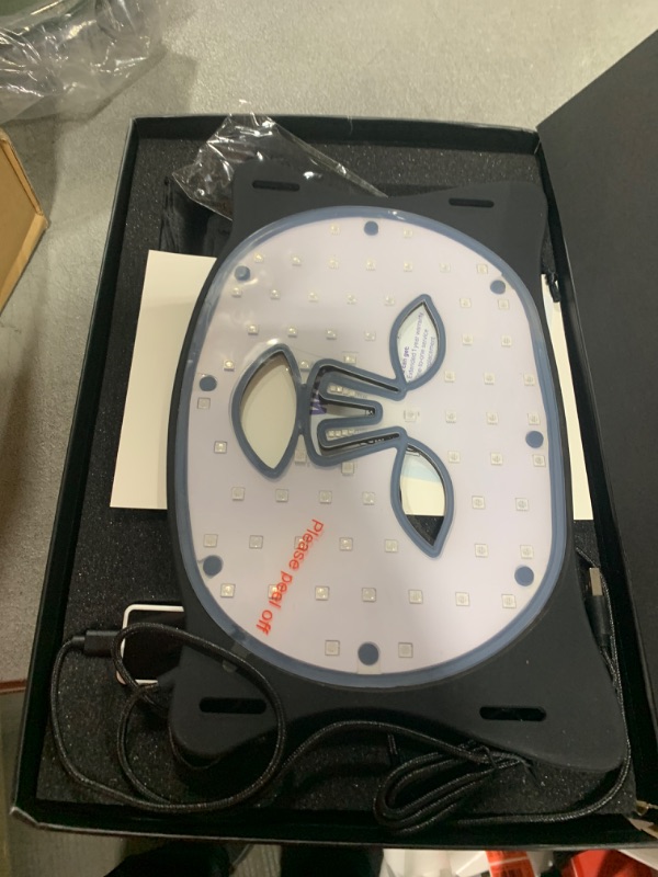 Photo 1 of Lovsheme Red Light Therapy for Face, Enhance LED Face Mask Light Therapy for Acne, Wrinkles & Skin Rejuvenation, 3 Light Modes & Timing Settings, Eye Protection, Portable LED Face Mask Home Skincare