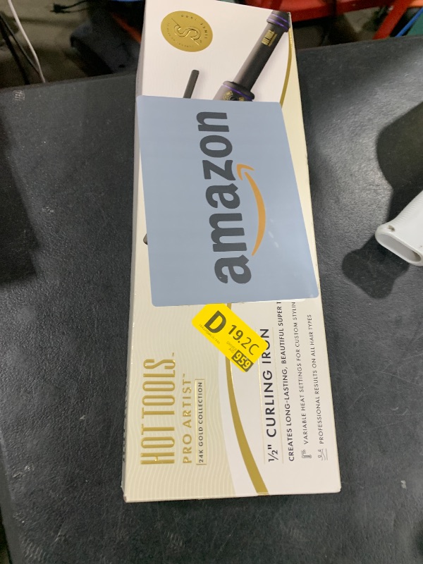 Photo 1 of HOT TOOLS (2018 MODEL) Pro Artist 24K Gold Curling Iron | Long Lasting, Defined Curls (1/2 in)