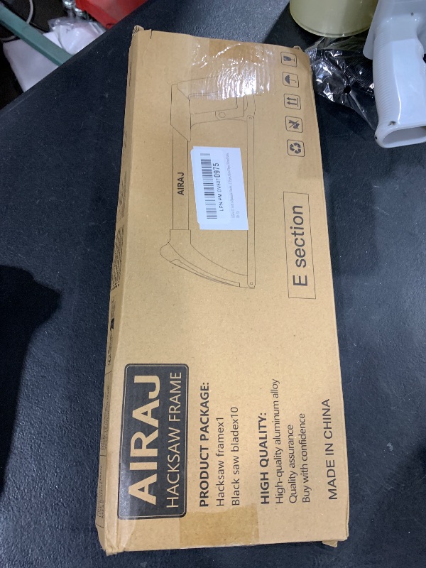 Photo 1 of AIRAJ 12 inch Adjustable Hacksaw Frame Set,Tools High-Tension Hacksaw,with 10 Hacksaw Blades,Suitable for Gardeners,PVC Pipes,Metal Pipes,Wood Saws.