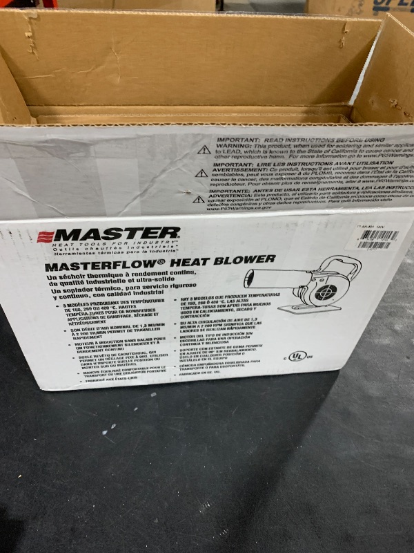 Photo 1 of Master Appliance AH-501 Masterflow Heat Blower, 500 Degree Fahrenheit, 120V, 160 Watts, 47 CFM Airflow Heat Gun, Adjustable Stand, Quiet Brushless Motor, Assembled in USA