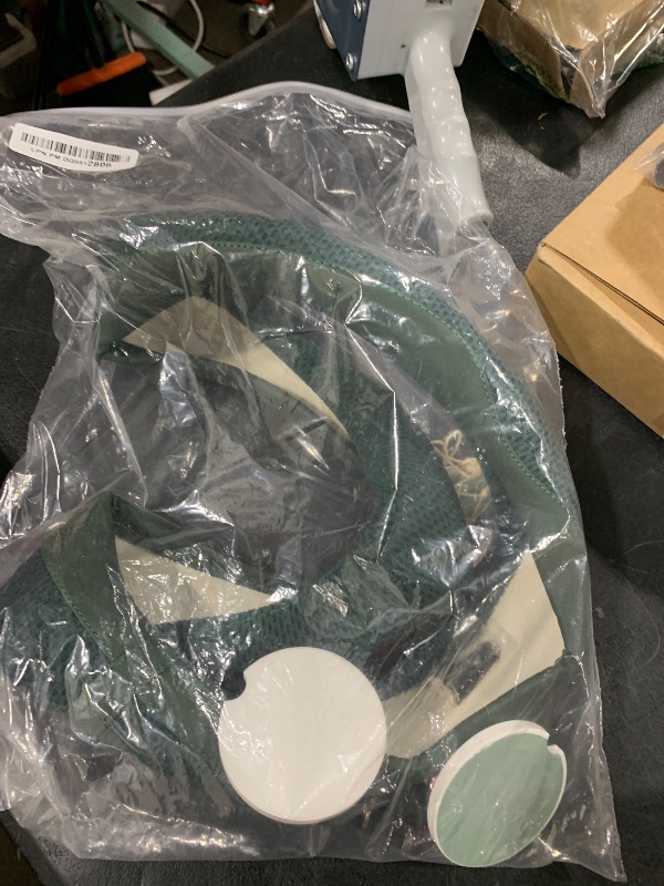 Photo 1 of BBTO 4 Car Accessory Set, Steering Wheel Cover, Ceramic Coasters, Daisy Flower Clip Air Freshener, Crystal Hanging Ornament for Women(Sage Green)