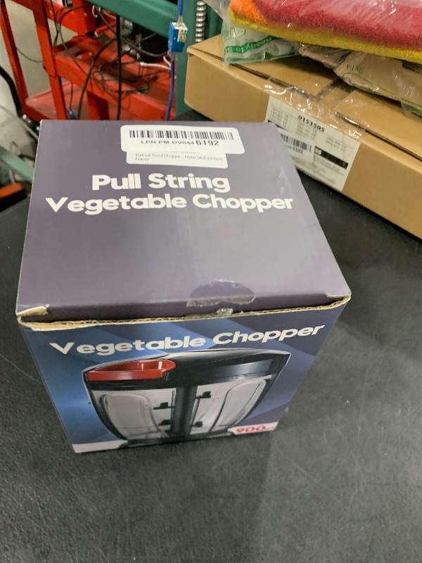 Photo 1 of Cambom Manual Food Chopper Vegetable Cutter, Hand String Vegetable Chopper Onions Cutter for Vegetable Fruits Nuts BPA Free Food Safe Material, 900ml Black