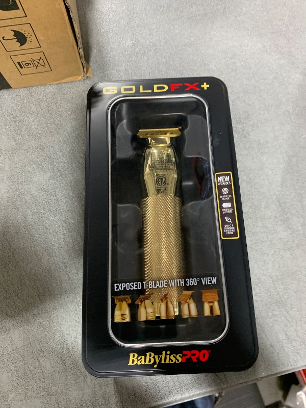 Photo 1 of BaBylissPRO GOLDFX+ Professional Barber Cord/Cordless Hair Trimmers – Beard Trimmer for Men, Professional Stylist & Barber Clippers, USB-C Cordless Hair Clippers for Men