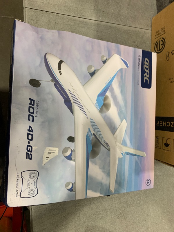 Photo 1 of 4DRC Remote Control Airplane for Kids Boys Adults, G2 Remote Control Plane Jet for Beginners Adult, Ready to Fly Airplane with One Key Aerobatic LED Light, RC Plane for Kids, 2 Battery