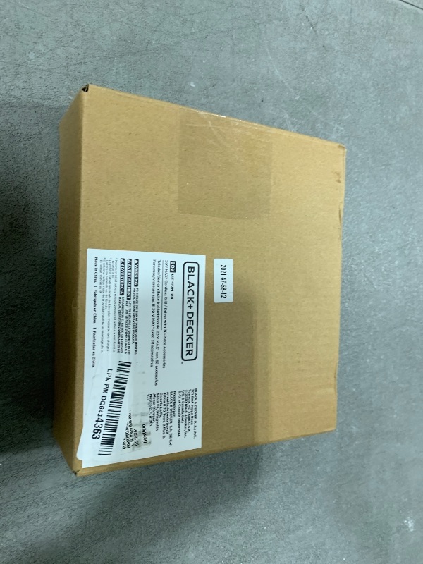 Photo 1 of BLACK+DECKER 20V MAX POWERECONNECT Cordless Drill/Driver + 30 Piece Bits and Drivers Kit (LD120VA)