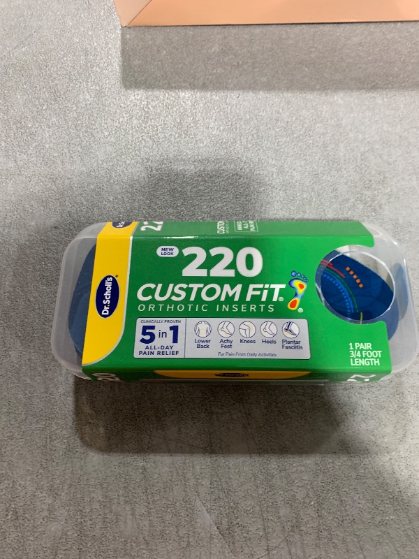 Photo 1 of Dr. Scholl’s® Custom Fit® Orthotics 3/4 Length Inserts, CF 220, Customized for your foot & arch, Immediate All-Day Pain Relief, Lower Back, Knee, Plantar Fascia, Heel, Insoles Fit Men & Womens Shoes