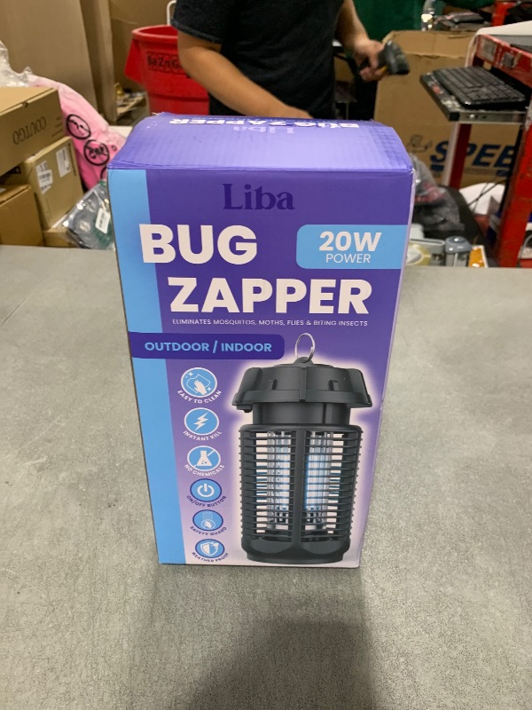 Photo 1 of LiBa Electric Bug Zapper, Outdoor & Indoor Insect Killer with Switch – 4000V Powerful Grid, 20W Extra Brightness IPX4 Waterproof Mosquito Repellent Outdoor, Fly Traps for Backyard Patio