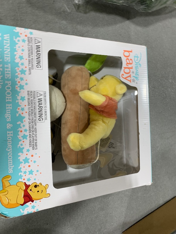 Photo 1 of Disney Winnie The Pooh Hugs and Honeycombs Plush Musical Mobile with Bee Hive, Bees, Pooh Bear and Tree Branch