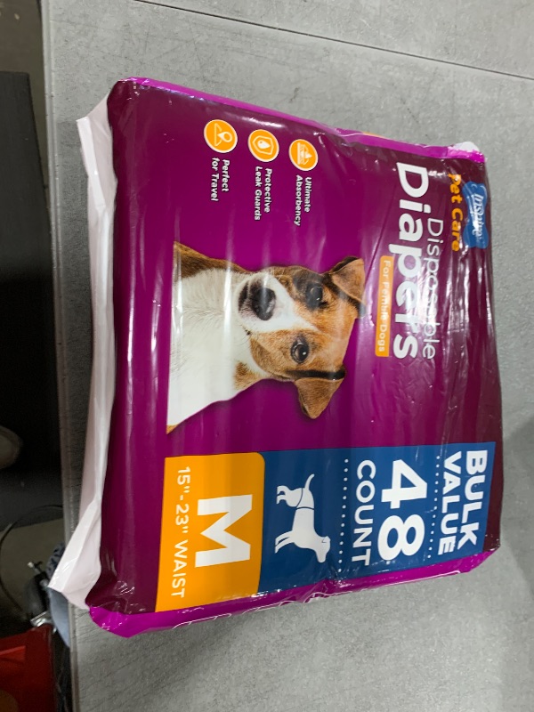 Photo 1 of Inspire Pet Care Dog Diapers Female Dogs | Bulk Value Doggie Incontinence, Accidents, for Heat, Pee or Period and Housebreaking (Medium (48 Count))