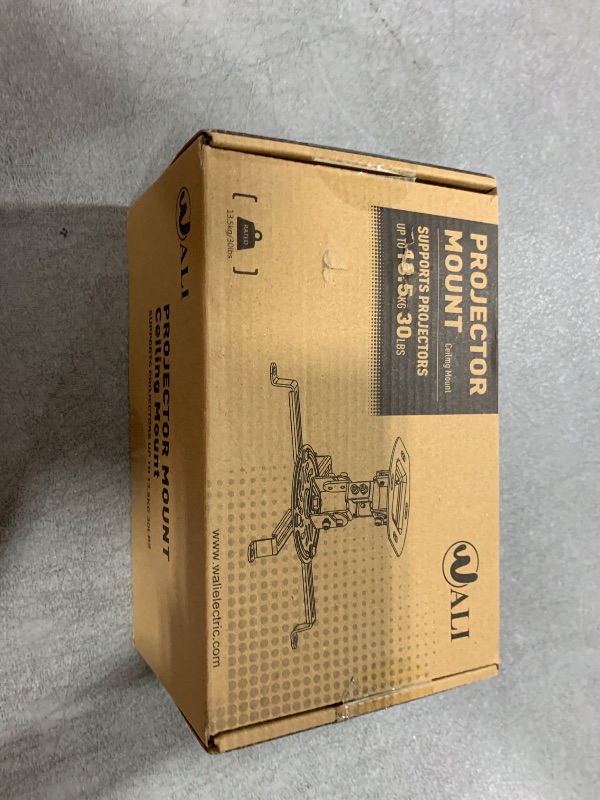 Photo 1 of WALI Projector Ceiling Mount, Universal Low Profile Projector Mount with Retractable Arms and Multiple Adjustment Function (PM-002-W), White