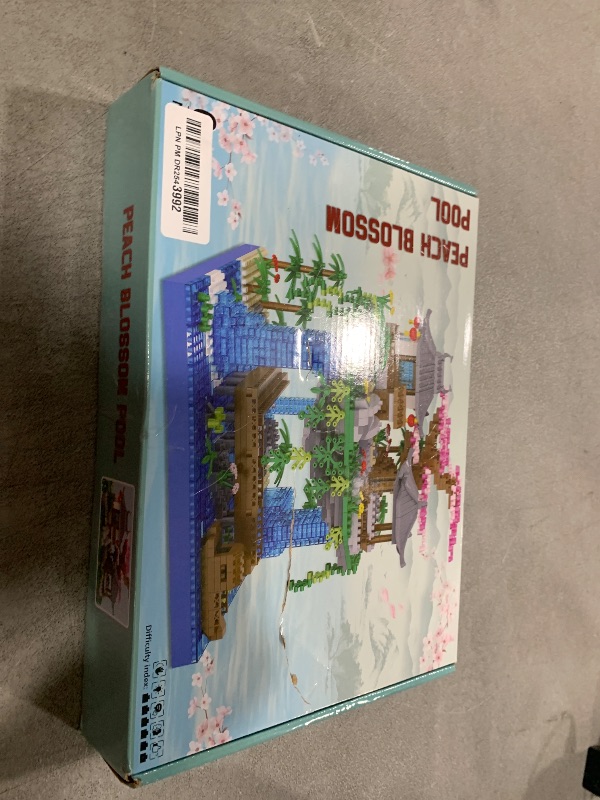 Photo 1 of CAXIMSY Cherry Blossom Bonsai Tree House Building Block Sets 3320PCS Chinese Architecture of Peach Blossom Micro Mini Building Set Toy Gift for Kids Adults