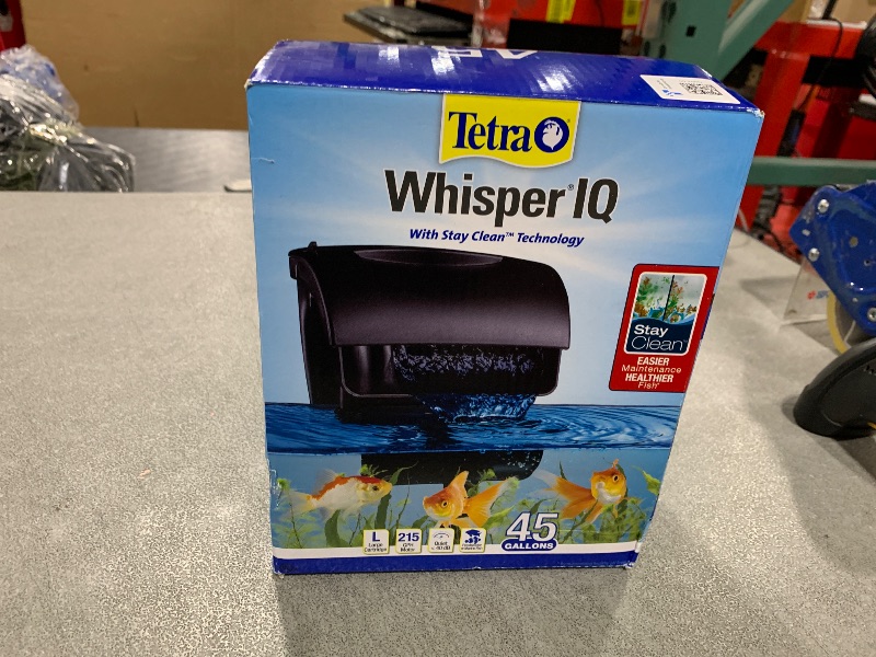 Photo 1 of Tetra Whisper IQ Power Filter 45 Gallons, 215 GPH, With Stay Clean Technology