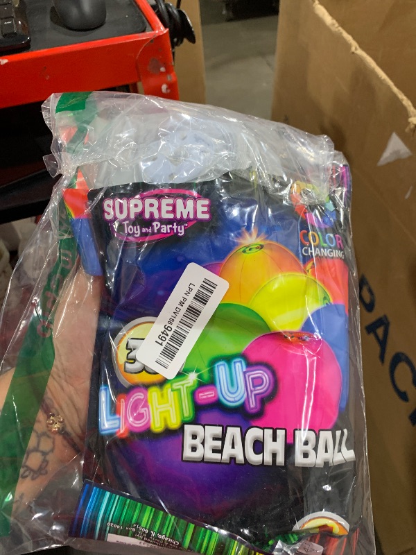 Photo 1 of Windy City Novelties 30" LED Color Changing Waterproof Inflatable Beach Ball
