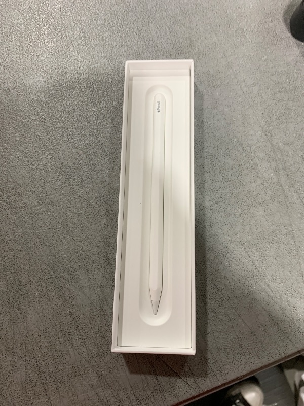 Photo 1 of Apple Pencil (2nd Generation): Device Compatibility Check Required - Pixel-Perfect Precision, Perfect for Note-Taking, Drawing, and Signing documents. Attaches, Charges, and Pairs magnetically.
