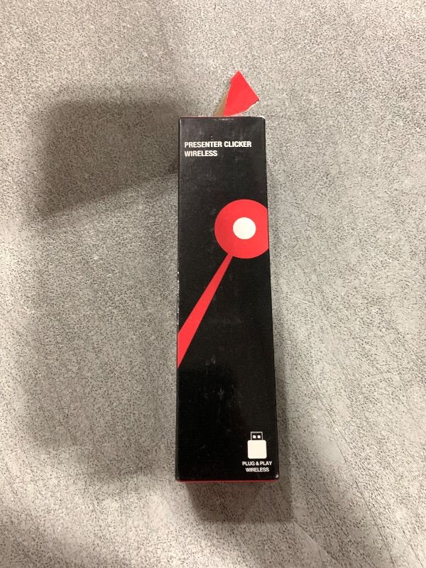 Photo 1 of Wireless Presenter, Hyperlink Volume Control Presentation Clicker RF 2.4GHz USB PowerPoint Clicker Presentation Remote Control Pointer Slide Advancer (Black)