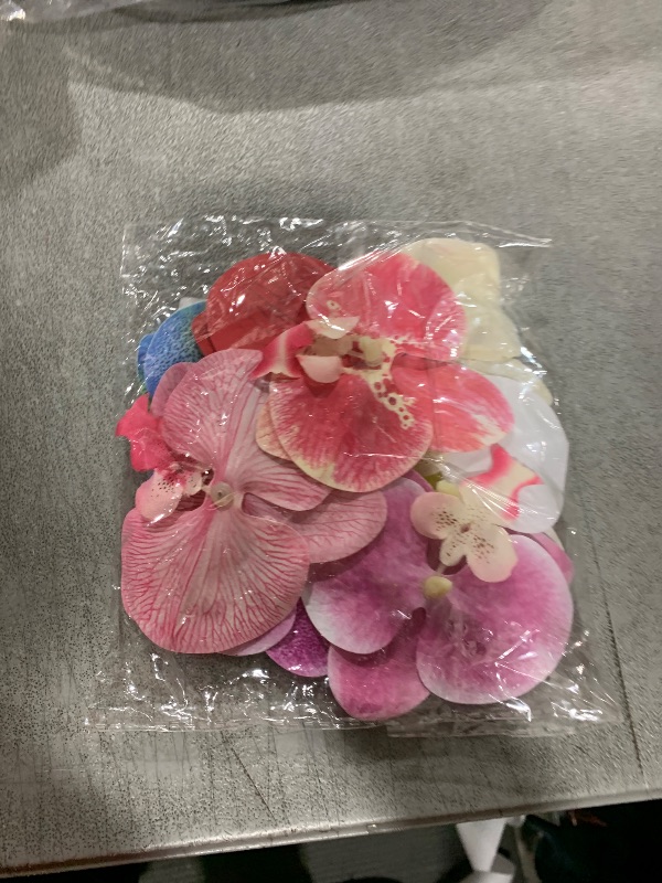 Photo 1 of AMCAMI Hawaiian Flower Hair Accessories - 8 PCS Orchid Artificial Flower Clips for Women