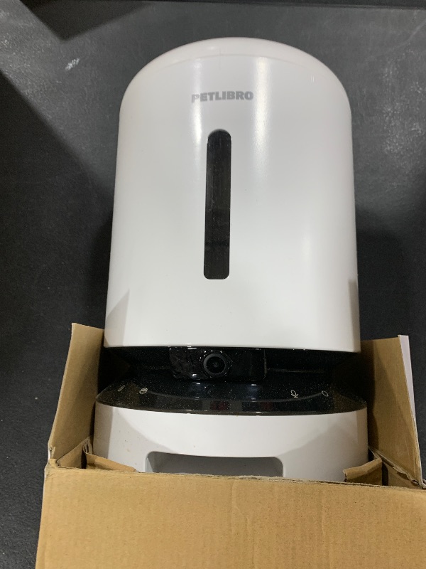 Photo 1 of PETLIBRO Automatic Cat Feeder with Camera, 1080P HD Video with Night Vision, 5G WiFi Pet Feeder with 2-Way Audio, Low Food & Blockage Sensor, Motion & Sound Alerts for Cat & Dog Single Tray
