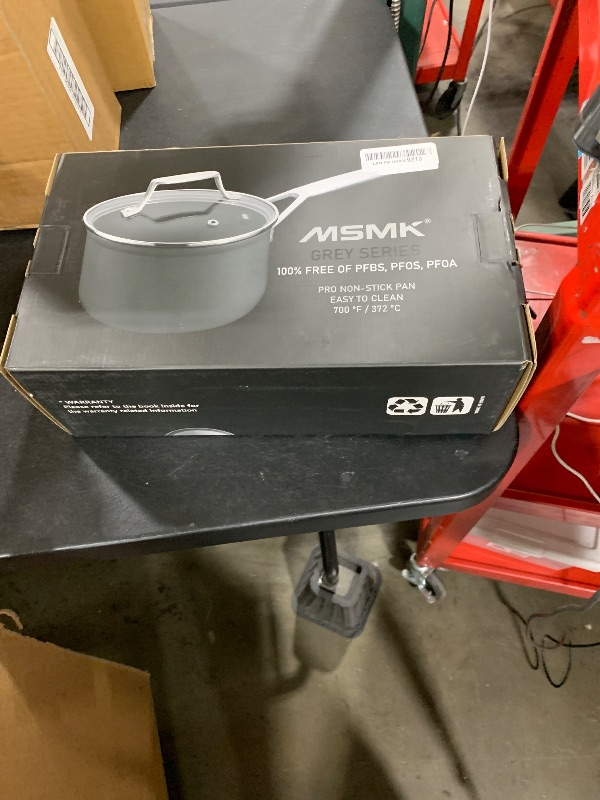 Photo 1 of MSMK 2 Quart Saucepan with Lid, Burnt also Nonstick, PFOA Free Non-Toxic, Oven Safe to 700 ??Scratch-resistant, Induction Cooking Pot, for Induction, Ceramic and Gas Cooktops