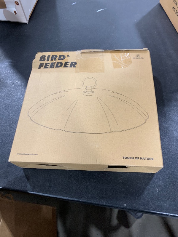 Photo 1 of Kingsyard Plastic Weather Protective Dome Cover for Hanging Bird Feeders, Weather Guard & Easy to Clean, Clear