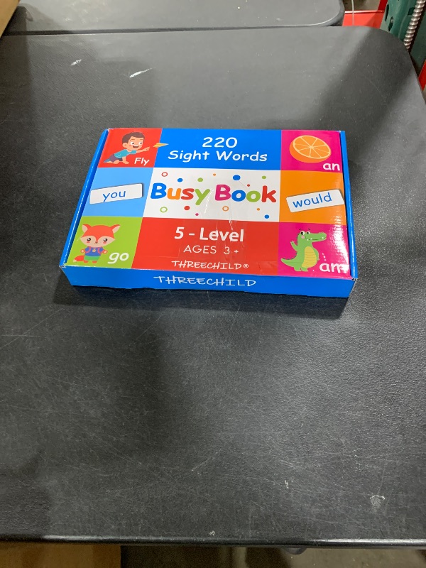 Photo 1 of Montessori Sight Word Busy Book for Kids Ages 3 and up - Learning Activities Book for Toddlers to 3rd Grade, Kindergarten Educational Autism Toys For 3 Year Old - My Preschool Busy Book Ages 3-4 4-8