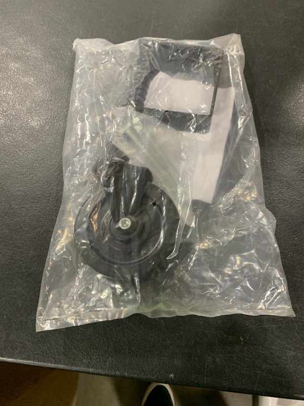 Photo 1 of 4" Heavy Duty Gate Wheel for Metal Tube Gate, Adjustable Spring Loaded Fence Gate Wheel with 360° Swivel Gate Caster Wheel, Black Rubber Baby Gate Wheel with Metal Break, 200 LBS Capacity, 1 Pack