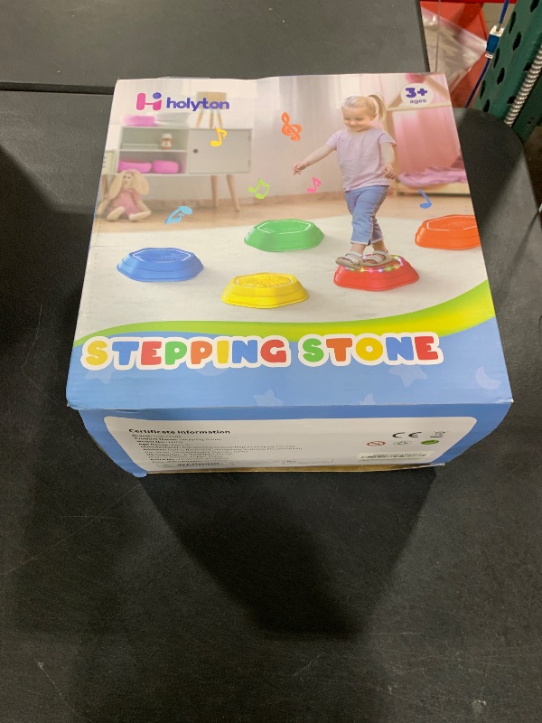 Photo 1 of Holyton Music Light up stepping stones for kids,5 pcs Non-Slip Stepping Stone , Encourage Toddler Balance stone, toddler stepping stone,sensory stepping stones for 3 4 5 6 7 8+ years old, Indoor & Outdoor Play