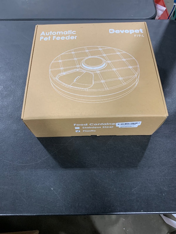 Photo 1 of Devopet Automatic Cat Feeder Wet Food, 6 Meals Cordless Automatic Pet Feeder, Dry & Wet Cat Food Dispenser with 4 Ice Packs, Refrigerated Auto Feeder, Feeding Station for Cats and Dogs