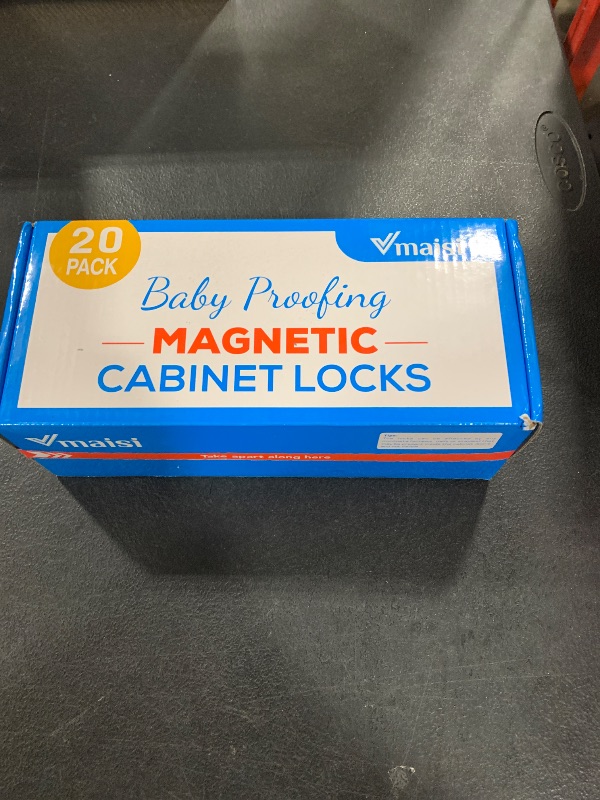 Photo 1 of 20 Pack Magnetic Cabinet Locks Baby Proofing - Vmaisi Children Proof Cupboard Drawers Latches - Adhesive Easy Installation