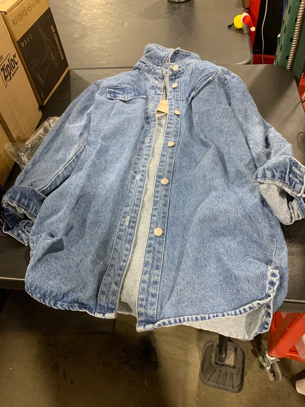 Photo 1 of women's denim shirt size XS