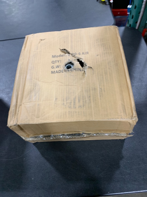 Photo 1 of 13 Inch 2 PCS Rubber Pneumatic Replacement Tires and Wheels 4.00-6 with 5/8'' Bearing and 3.15'' Offset Hub, Anti-slip Inflated Air Wheel for Garden Wagon/Hand Truck/Trolley/Garden Scooter etc.