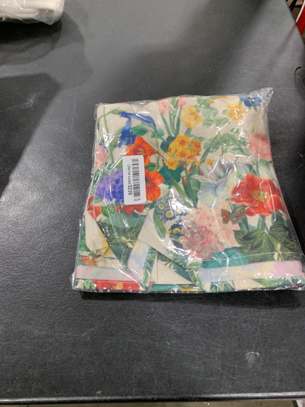 Photo 1 of Horaldaily Spring Tablecloth 52×70 Inch Rectangular, Floral Flowers Watercolor Washable Table Cover for Party Picnic Dinner Decor