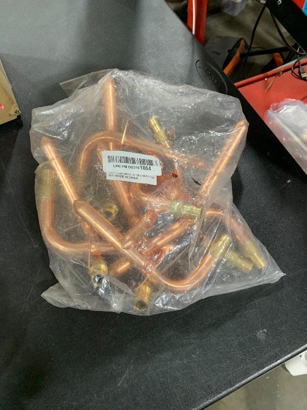 Photo 1 of Pack of 10 Copper Stub Out Elbows with Wall Flange PEX-A Stub Out 1/2’’-6inch Lengh- Easy to Install, Lead-Free-PEX-A Stub Out Accessories,Barb Crimp PEX-A Copper Stub Out Elbow with Wall Flange.