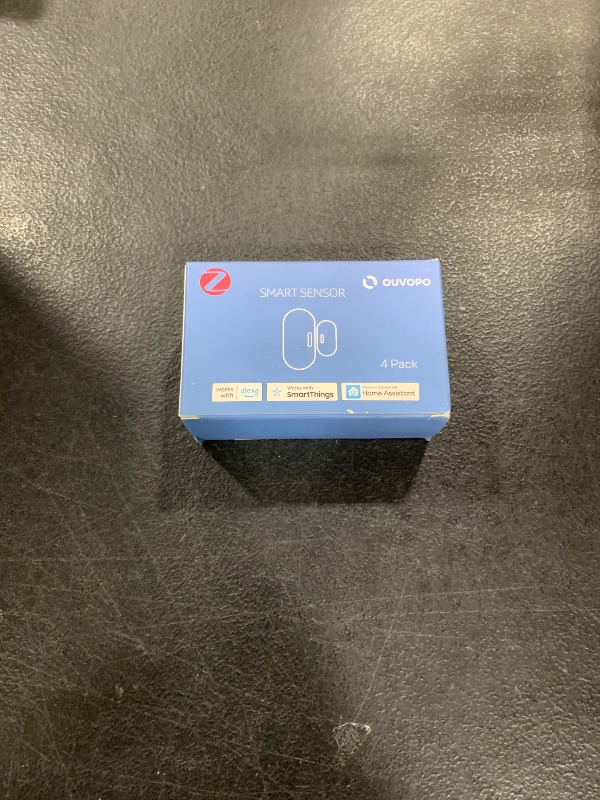 Photo 1 of OUVOPO Zigbee Door Sensor 4 Pack, Mini Smart Door Sensor, Home Automation, Kid Safety, Work with Alexa, SmartThings, Home Assistant, Aeotec, Hubitat, Homey with Build-in Zigbee Hub, Hub Required