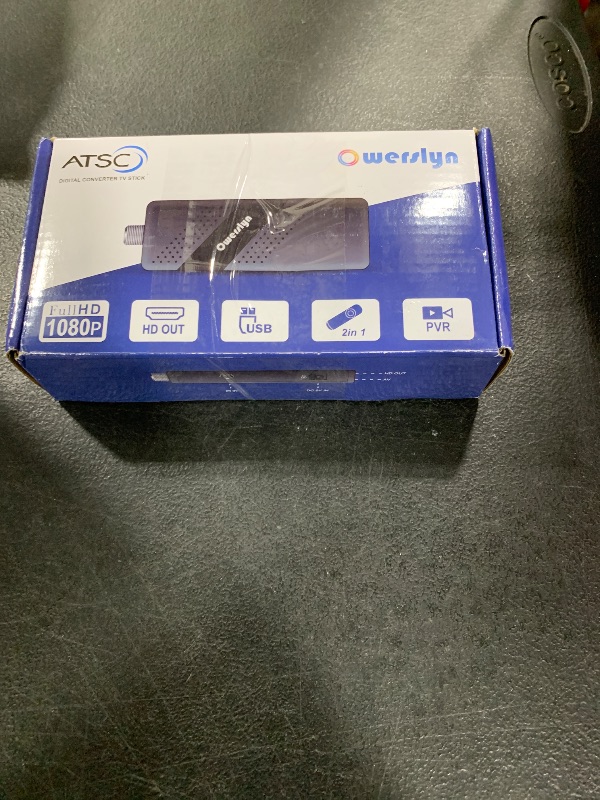 Photo 1 of 2025 Upgraded Digital Converter Box for TV, OWERSLYN Invisible ATSC Cabal Box with TV Tuner, DVR Recording & Playback, USB Media Player, HDMI/AV Output 1080P, Timer, Set Top Box, 2in 1 Remote