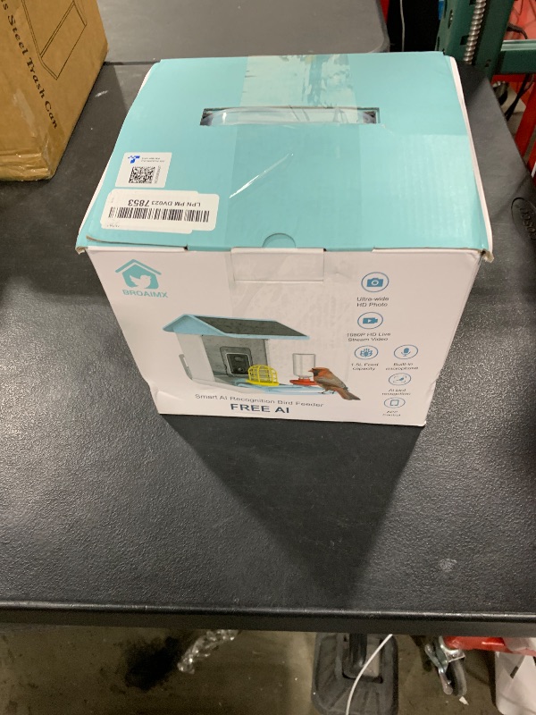 Photo 1 of BROAIMX Bird Feeder with Camera, Free AI Forever for 11,000+ Species, 64G TF Card & 1080P HD, Solar-Powered Wireless Outdoor Design, App Alerts & Two-Way Audio for Garden Wildlife Watching