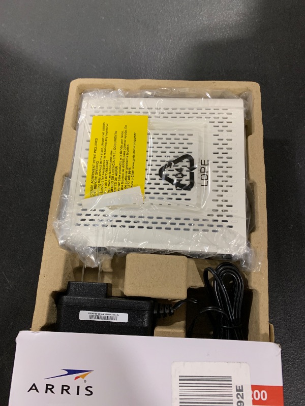 Photo 1 of ARRIS (SB8200) - Cable Modem - Fast DOCSIS 3.1 32x8 Gigabit Cable Modem , Approved for Comcast Xfinity, Cox, Charter Spectrum, & more | 1 Gbps Max Internet Speed, 4 OFDM Channels