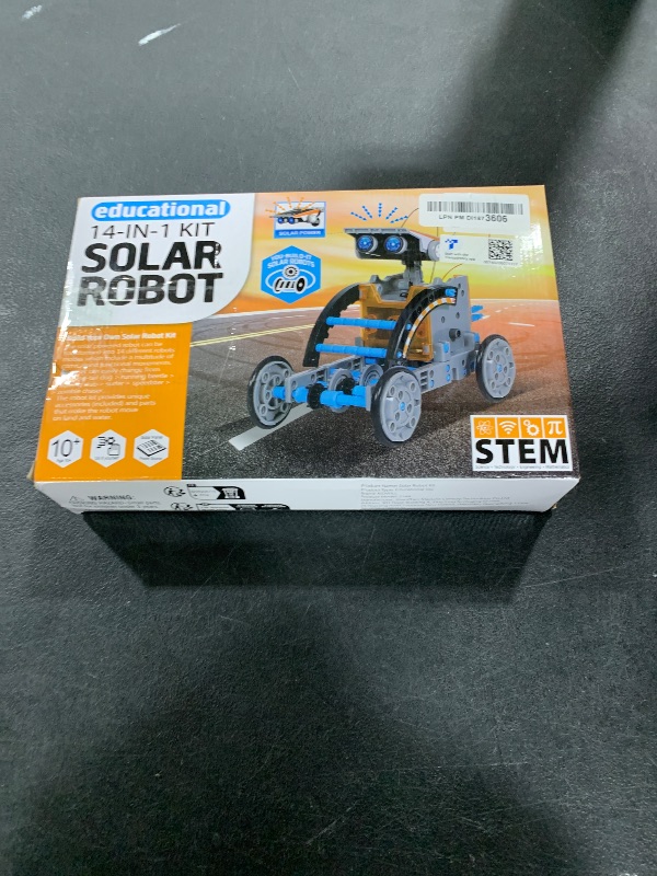 Photo 1 of 14-in-1 Solar Robot Kit for Kids, Stem Projects for Kids Age 8-12, Educational STEM Science Toy, DIY Solar Power Building Kit, Robotic Set Toys Gift for Boys Girls 8 9 10 11 12 Years Old