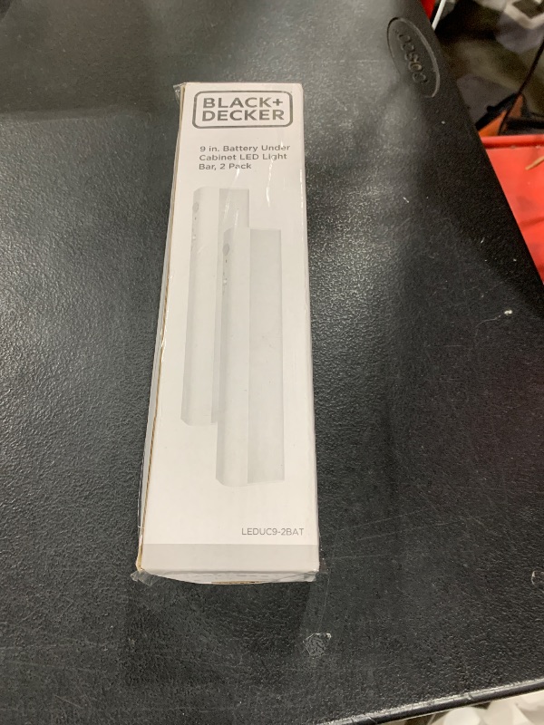 Photo 1 of BLACK+DECKER Battery Operated Under Cabinet Lighting, Motion Sensor On/Off, Warm White LED, Stick-On Install for Kitchen & Closets - 2 Bars
