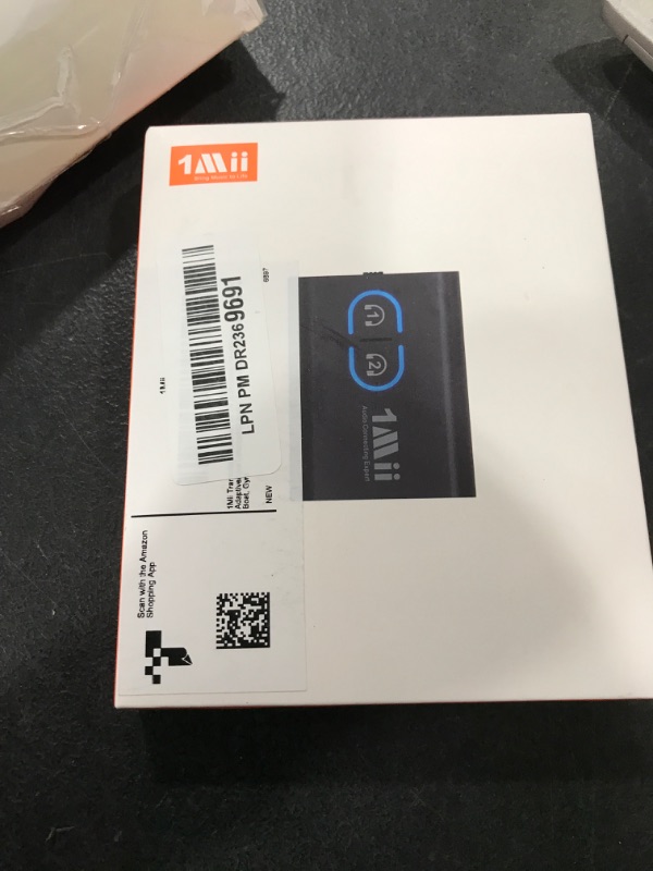 Photo 1 of 1Mii Bluetooth 5.3 Transmitter Receiver for TV to Wireless Headphones, Dual Link AptX Adaptive/Low Latency/HD Audio, Aux Adapter for Home Stereo, Airplane, Boat, Gym