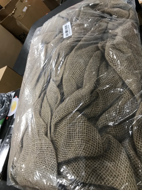 Photo 1 of koretech 40“ x 40 Feet Burlap Roll Multipurpose Burlap Tree Wrap High Density Jute Fiber, Weed Barrier, Craft Projects and Party Decor