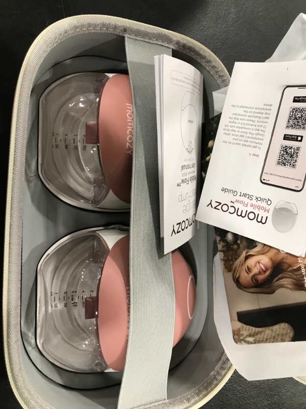 Photo 1 of Momcozy Breast Pump Hands Free Upgraded Mobile Flow | M9, App Discreet Control with Personalized Multi-Modes & 15 Levels, Wearable Breast Pump 24mm, 2 Pack Cozy Red