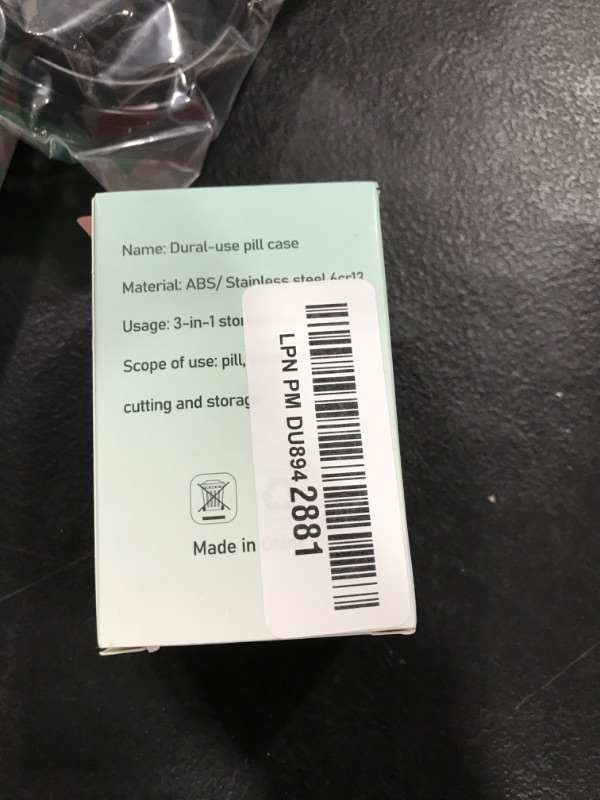 Photo 1 of Pill Cutter - Pill Splitter with Stainless Steel Blade for Cutting Small Pills or Large Pills in Half or Quarter, Suitable for Cuting Vitamins, Tablets