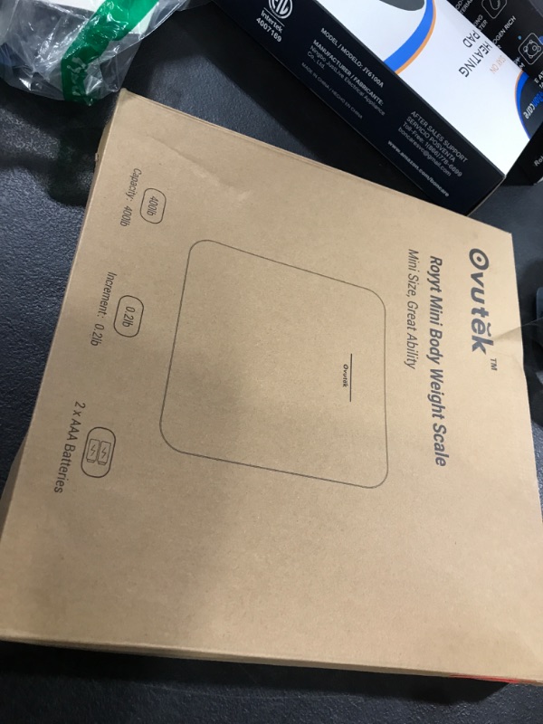 Photo 1 of Ovutek Bathroom Scale for Body Weight, Highly Accurate Digital Weighing Machine for People, Upgraded Batteries Included, Compact Size, LED Display, Physician Scale with Sturdy Tempered Glass, 400lb