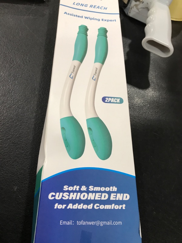 Photo 1 of Fanwer Toilet Aids for Wiping - 15.7" Long Reach Comfort Butt Wiper Tools - Bathroom Bottom Buddy Wiping Self Assist for Disabled,Elderly,Pregnant,Overweight People and Back Surgery Recovery (2 Pack)