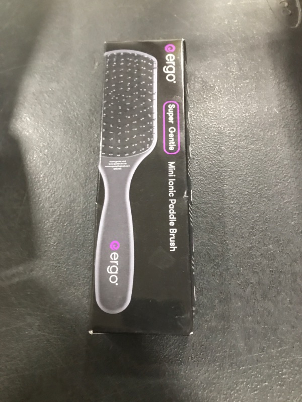 Photo 1 of Ergo Super Gentle Mini Paddle Brush for Blow Drying - Hair Brushes for Women with Thick or Thin Hair - Dual Hairbrush for Women - Detangler Hair Brush - Gently Detangles Curly or Wet Hair - ERG750